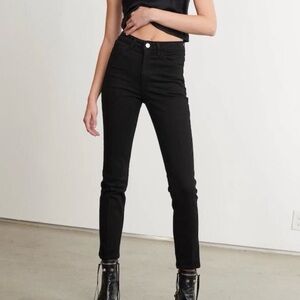 ♥️AG Adriano Goldschmied The Stevie Slim Straight Black Jeans